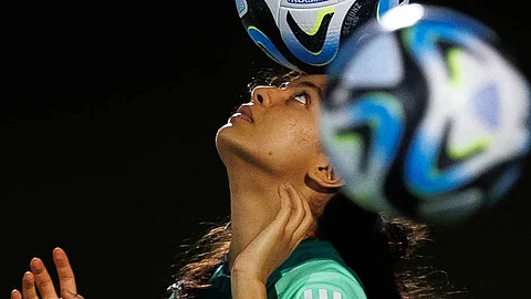 جانب من تدريبات المنتخب السعودي لكرة القدم للسيدات