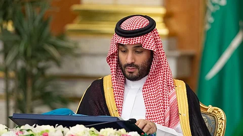 ولي العهد الأمير محمد بن سلمان خلال ترؤسه جلسة مجلس الوزراء
