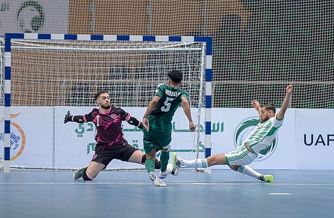 أخضر الصالات يتعادل مع منتخب الجزائر في افتتاح كأس العرب