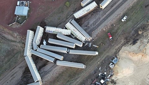 قطار يخرج عن مساره من جديد في ولاية أريزونا