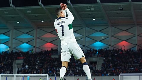 كريستيانو رونالدو لاعب المنتخب البرتغالي