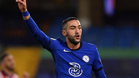 حكيم زياش لاعب نادي تشيلسي الإنجليزي