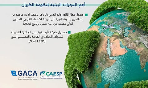 "الطيران المدني" تتبنى عدة مبادرات وبرامج تضمن عمليات تشغيلية صديقة للبيئة