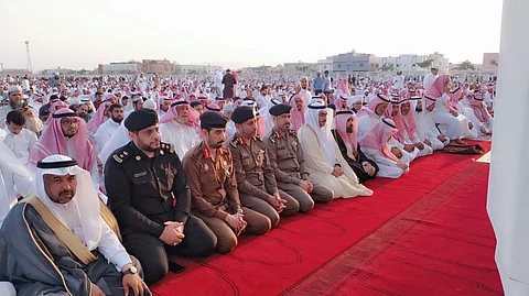 جانب من صلاة عيد الأضحى المبارك في محافظة ينبع