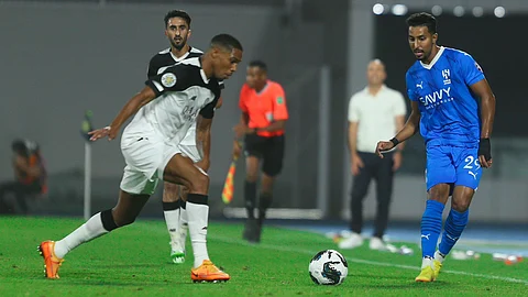 جانب من لقاء الهلال والسد القطري
