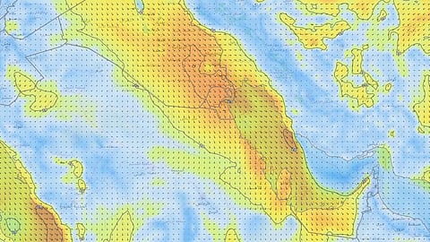 رياح البوارح المغبرة والجافة تطرق أبواب الخليج العربي مجددًا نهاية الأسبوع