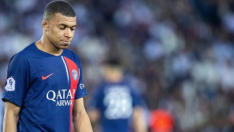 كيليان مبابي لاعب باريس سان جيرمان الفرنسي