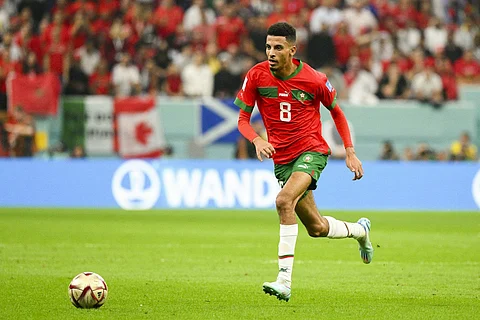 لاعب نادي أولمبيك مارسيليا الفرنسي عز الدين أوناحي
