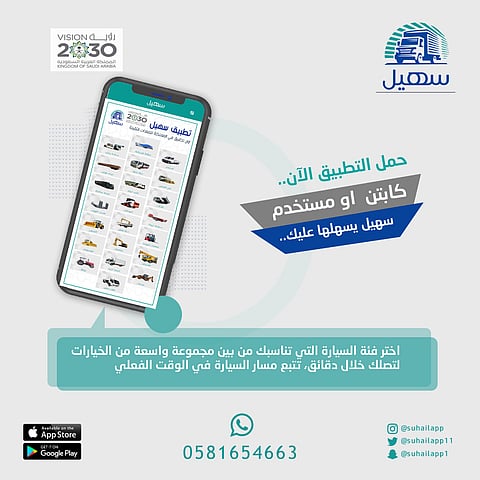 تعرّف على أول تطبيق في المملكة لخدمات المعدات الثقيلة.. العضلي: "سهيل" آمن وسهل الاستخدام