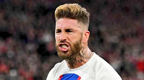 اللاعب الإسبانى سيرجيو راموس