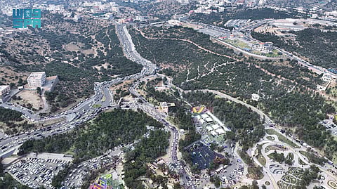 "رئة الباحة" ومتنزه السياح.. صور جوية لـ"غابة رغدان" تشهد بسحر الطبيعة