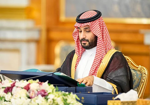 ولي العهد الأمير محمد بن سلمان خلال ترؤسه جلسة مجلس الوزراء