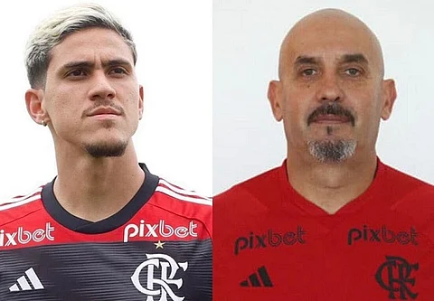 فيديو حادث غريب بالبرازيل.. نجم فريق فلامنغو يشكو مدربه للشرطة