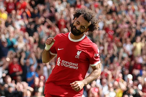 لاعب ليفربول الإنجليزي محمد صلاح