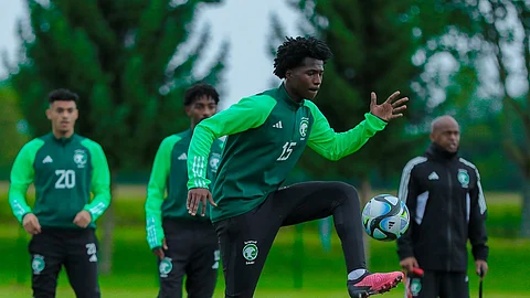 جانب من تدريبات لاعبي المنتخب السعودي لسن 19