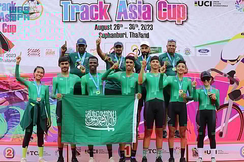 المنتخب السعودي للدراجات يحقق ذهبية كأس آسيا للمضمار
