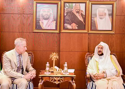 وزير الشؤون الإسلامية يستقبل سفير الولايات المتحدة الأمريكية المعين حديثاً لدى المملكة