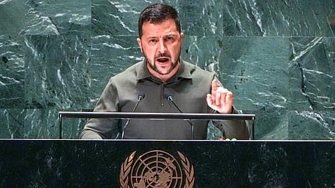 الرئيس الأوكراني فولوديمير زيلينسكي