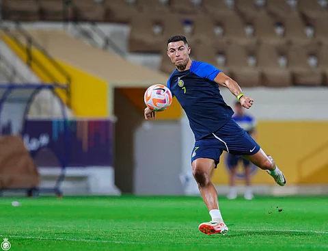 "كريستيانو رونالدو" يتقدم المشاركين في تدريبات النصر.. استعدادًا لمواجهة الرائد "دوريًا"