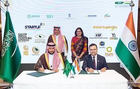 المملكة توقّع مذكرة تفاهم مع منظومة ريادة الأعمال الهندية