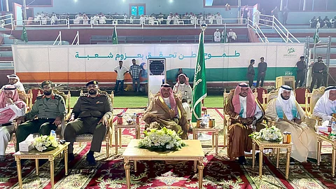 محافظ قلوة يرعى احتفال أهالي المحافظة باليوم الوطني الـ93 في النادي الرياضي
