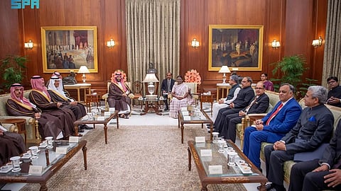 ولي العهد الأمير محمد بن سلمان خلال زيارته للهند