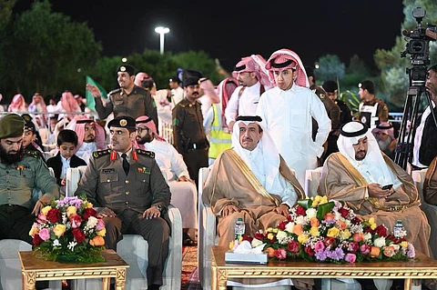 محافظ سراة عبيدة مسفر آل محضي خلال حفل اليوم الوطني الـ93