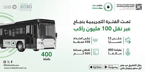 "ملكية مكة والمشاعر المقدسة" تطلق رسميًّا حافلات مكة