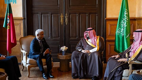 فيصل الإبراهيم خلال لقائه مع زكرياس دا كوستا