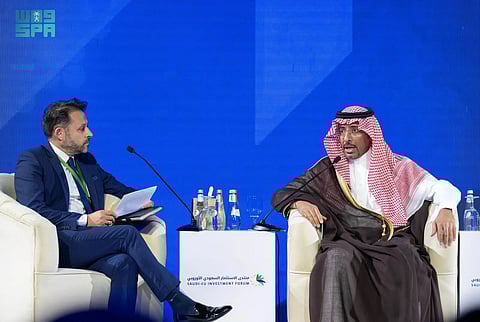 "الخريف": المملكة تمتلك مقومات جذب المستثمر الأوروبي.. ومن بينها الموقع الاستراتيجي