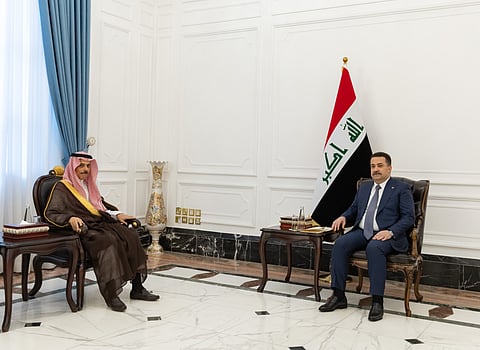 "فيصل بن فرحان" يبحث مع "السوداني" تعزيز العلاقات السعودية- العراقية