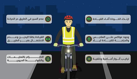 ارتدِ الخوذة.. 6 ضوابط لسلامة قائدي الدراجات الهوائية تنصح بها "المرور"