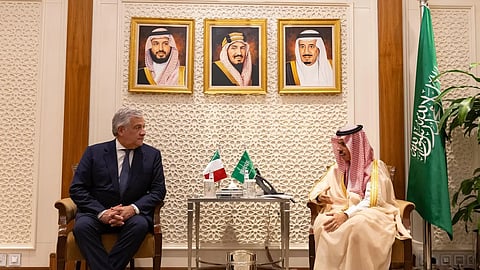 "فيصل بن فرحان" يبحث أوجه التعاون مع وزير الخارجية الإيطالي