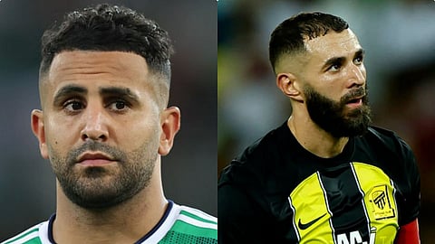 اللاعبان كريم بنزيما ورياض محرز