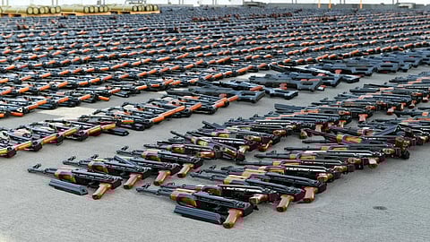 أسلحة إيرانية صادرتها واشنطن خلال عملية في بحر عمان في يناير