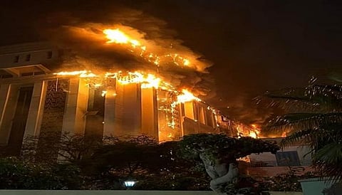 24 حالة اختناق وحالتا حروق حصيلة إصابات حريق مبنى مديرية أمن الإسماعيلية