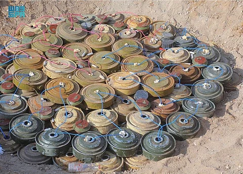 خلال الأسبوع الأول من نوفمبر.. "مسام" ينزع 835 لغمًا باليمن