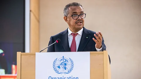 المدير العام لمنظمة الصحة العالمية تيدروس أدحانوم جيبرييسوس