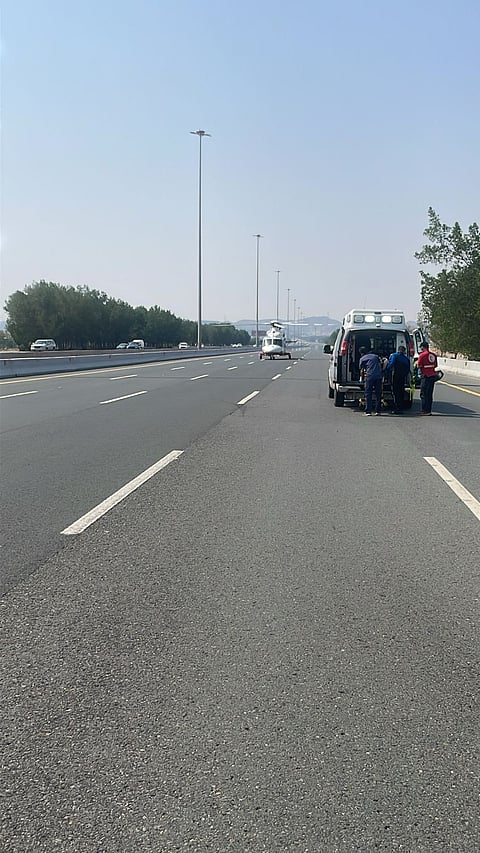 مكة المكرمة.. الإسعاف الجوي ينقل 11 إصابة في حادث مروري بطريق الحرمين بينها حالة خطرة