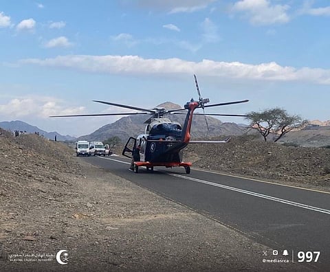 إصابات متعددة عقب حادث تصادم بطريق الهجرة - وادي ريم بالمدينة