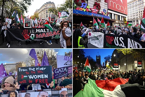 بالصور: في كل أنحاء العالم.. مظاهرات حاشدة دعمًا لغزة وتنديدًا بالحرب الإسرائيلية