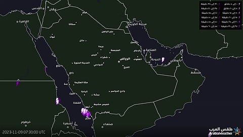 في صور الأقمار الاصطناعية.. أمطار غزيرة بجازان وعسير تمتد إلى مكة وجدة