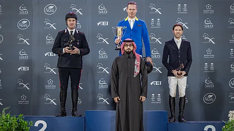 توّجه "عبد الله بن فهد" في ختام البطولة.. "ألمان" بطل كأس "قفز السعودية"