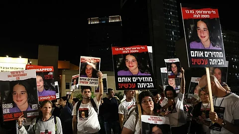 مسيرة في تل أبيب لأهالي الأسرى "أرشيفية"