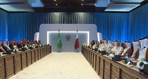 ولي العهد وأمير قطر يترأسان اجتماع مجلس التنسيق السعودي- القطري