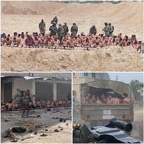 جردوا مدنيين من ملابسهم.. الاحتلال الإسرائيلي يوثق جريمة جديدة في غزة