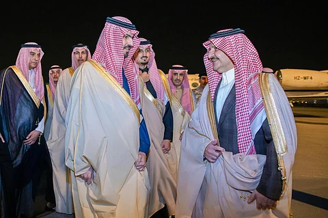 أمير المنطقة الشرقية سعود بن نايف مستقبلًا نائبه الأمير سعود بن بندر