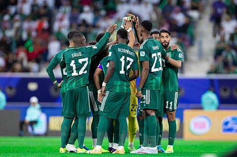 من مباراة المنتخب السعودي أمام نظيره العماني