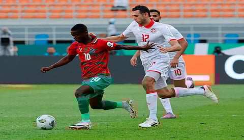 جانب من لقاء المنتخب التونسي ونظيره الناميبي