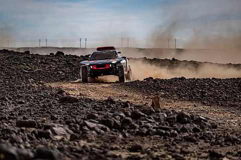 جانب من منافسات رالي داكار السعودية